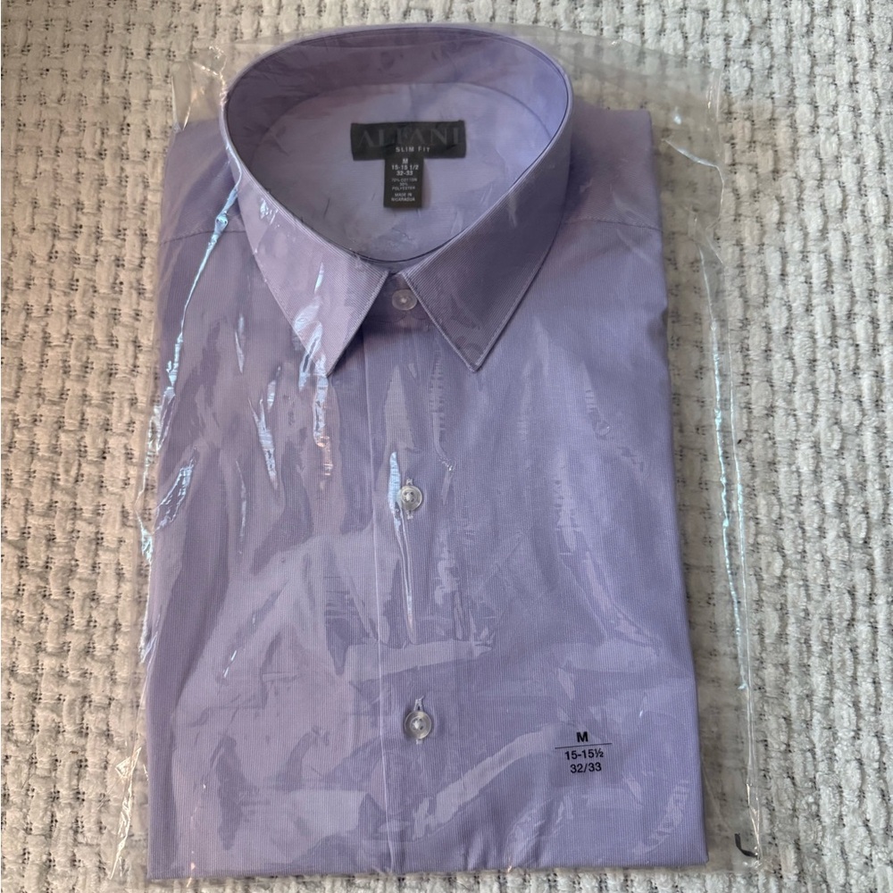 Alfani Men's Lavender Dress Shirt
